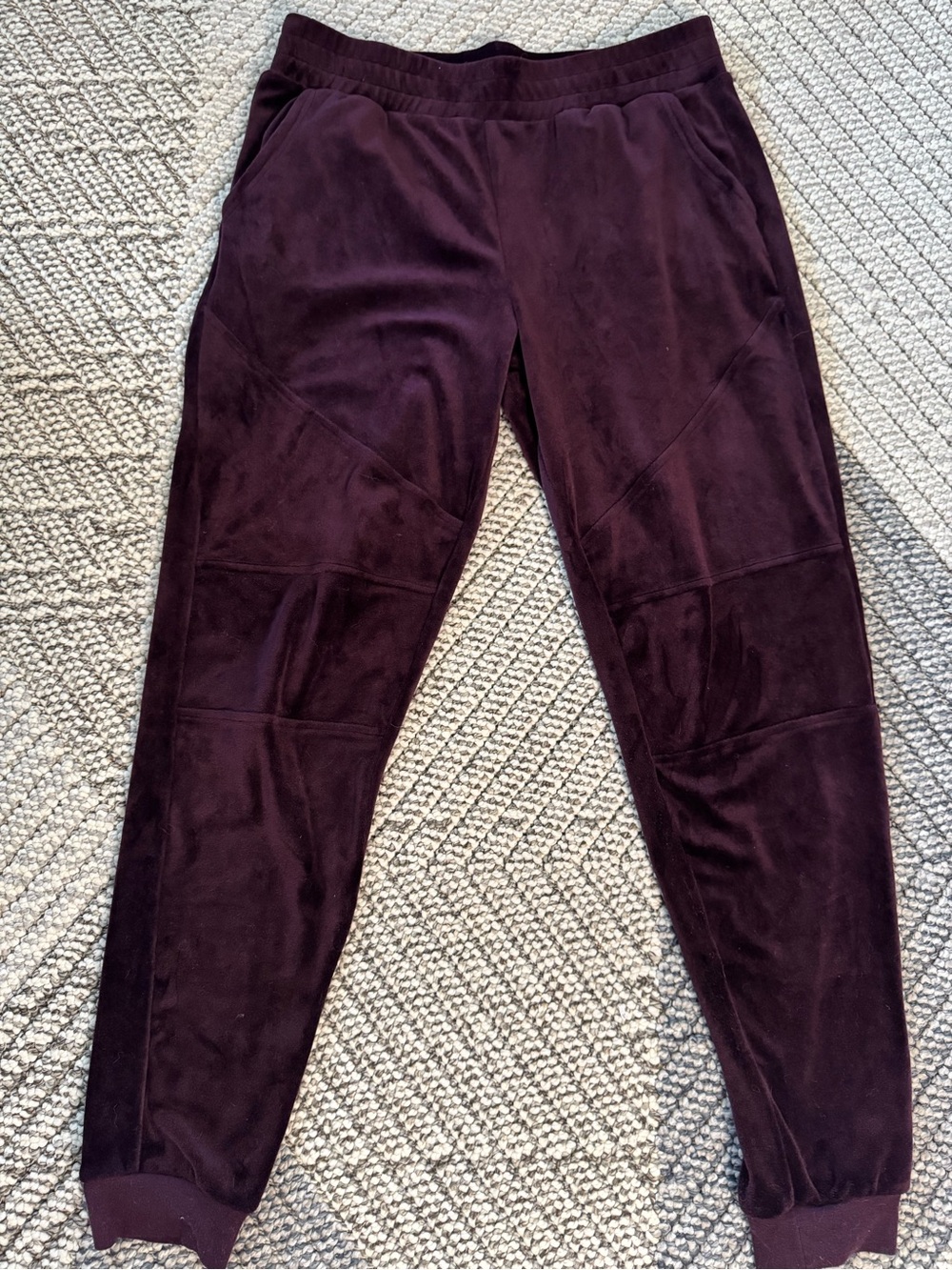 Joe's Jeans — Super Soft Velour Joggers in Bordeaux